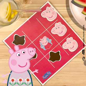 Das Peppa Pig TIC TAC TOE Spiel zum Selbermachen