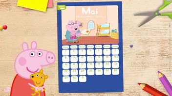 Der Peppa Pig Kalender zum Ausdrucken – Mai 2023