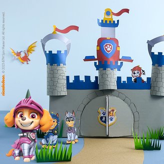 Die PAW Patrol Rescue Knights Ritterburg mit verschiedenen Figuren zum Nachbasteln