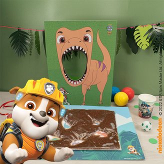Verschiedene witzige Spiele aus der PAW Patrol Dino Rescue Olympiade zum Selbermachen