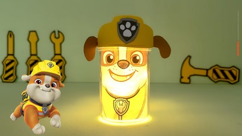 Rubble von der PAW Patrol als Nachtlicht zum Selberbasteln.