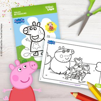 Zwei lustige Beispiele aus der Peppa Pig Ausmalbilder-Sammlung