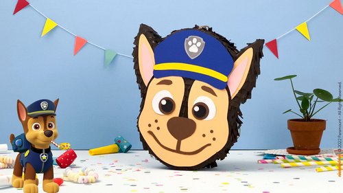 Die tolle PAW Patrol Chase Piñata zum Nachbasteln