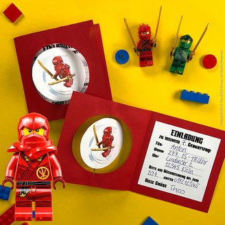 Unsere coole Ninjago Einladungskarte zum Selbermachen