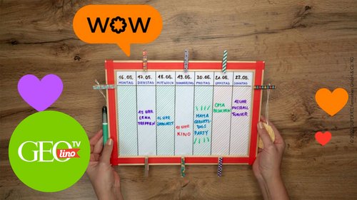 GEOLINO TV Wandkalender basteln