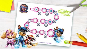 Das spannende PAW Patrol Zahlenpfad-Rätselspiel