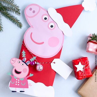 Unsere Peppa Pig Geschenktüte zum Selbermachen für Weihnachten und Nikolaus
