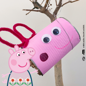 Das Peppa Pig Insektenhotel zum Selbermachen