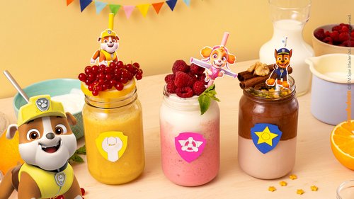 Drei leckere und fruchtige PAW Patrol Smoothies