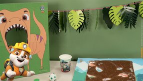 Verschiedene witzige Spiele aus der PAW Patrol Dino Rescue Olympiade zum Selbermachen