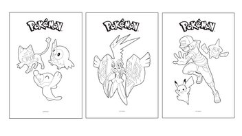 Tolle Pokémon Ausmal-Vorlagen zum Ausdrucken