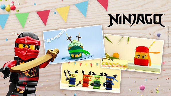 Eine Auswahl toller Ninjago Bastel- und Dekoideen für den perfekten Ninja-Geburtstag