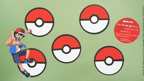 Kreative Pokéball Einladung für die perfekte Pokémon-Mottoparty
