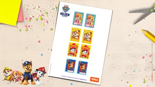 Das PAW Patrol Memo-Spiel zum Ausdrucken und Ausschneiden