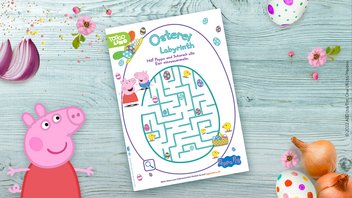 Das Oster-Labyrinth-Rätsel von Peppa Pig – Hilf Peppa und Schorsch alle Eier einzusammeln