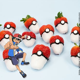 Viele leckere Pokéball Erdbeeren – der perfekte Pokémon-Snack