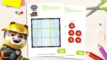 Das lustige PAW Patrol Moto Pups „Drei Gewinnt” Tic Tac Toe Spiel