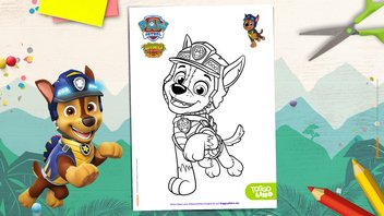 PAW Patrol Dino Rescue Ausmalbild – Chase