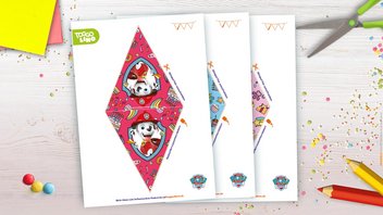 PAW Patrol Geburtstagsdeko-Vorlagen – bunte Wimpel zum Ausdrucken und Ausschneiden
