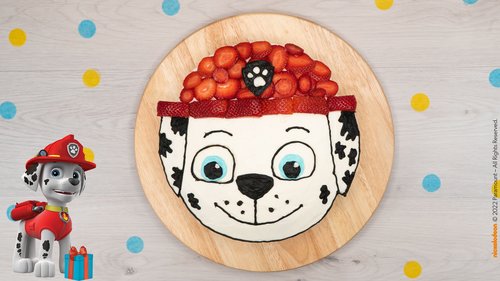 Leckerer PAW Patrol Marschall Vanillekuchen zum Nachbacken
