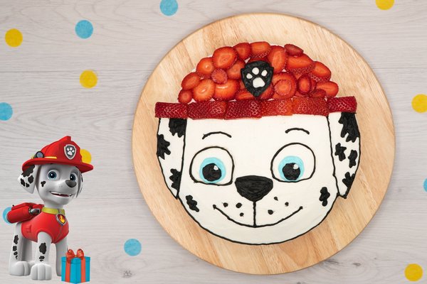 Leckerer PAW Patrol Marschall Vanillekuchen zum Nachbacken