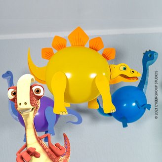 Dino Luftballons basteln