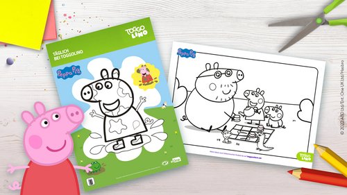 Zwei lustige Beispiele aus der Peppa Pig Ausmalbilder-Sammlung