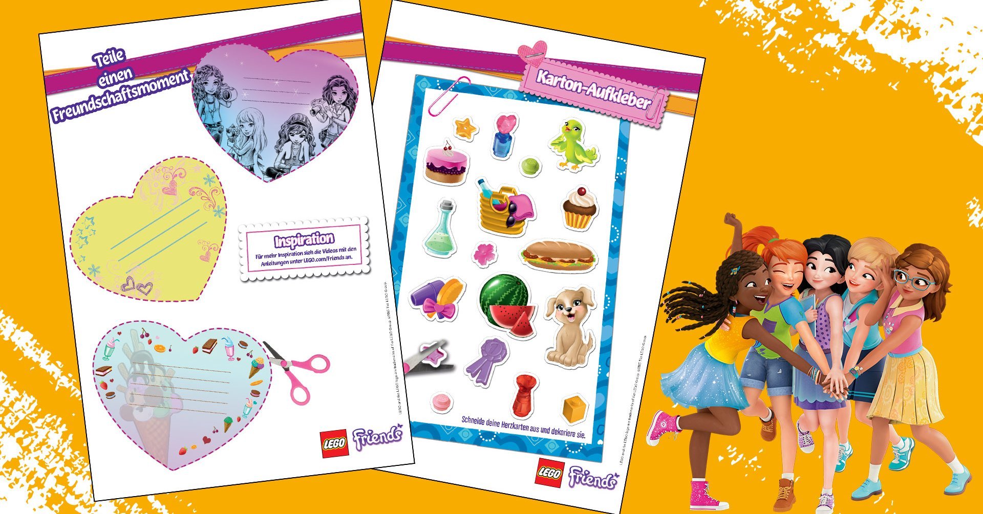 Lego Friends Postkarten Zum Ausdrucken Toggo Eltern