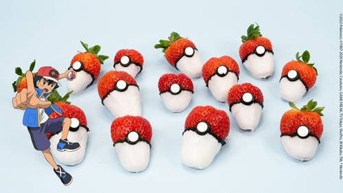Viele leckere Pokéball Erdbeeren – der perfekte Pokémon-Snack
