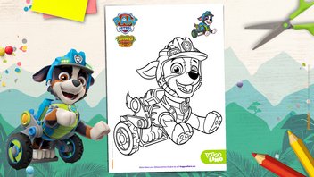 PAW Patrol Dino Rescue Ausmalbild – Rex