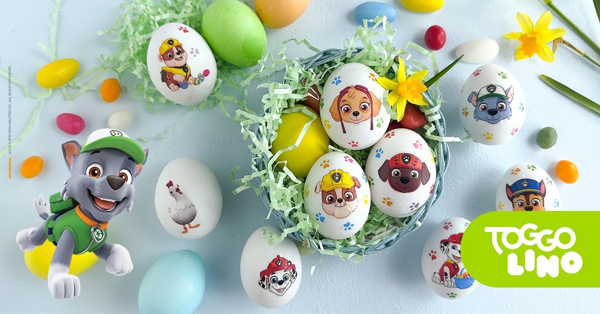 PAW Patrol Ostereier-Tattoos: DIY-Anleitung | TOGGO für Eltern