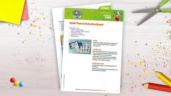 Auszüge aus der Anleitung für die witzige PAW Patrol Schnitzeljagd