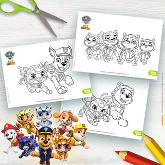 Ein paar tolle Ausmalbild-Vorlagen aus der PAW Patrol Cat Pack Sammlung